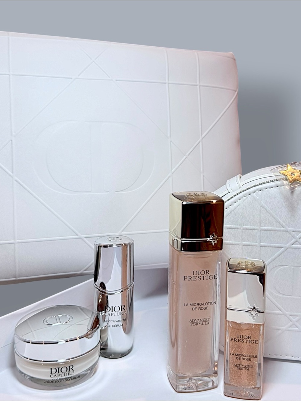 Dior Beauty Prestige & Capture Skincare Set + Cosmetic Pouches GWP